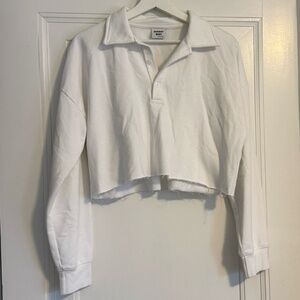 Sunday Best Cropped Polo Shirt from Aritzia